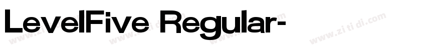 LevelFive Regular字体转换